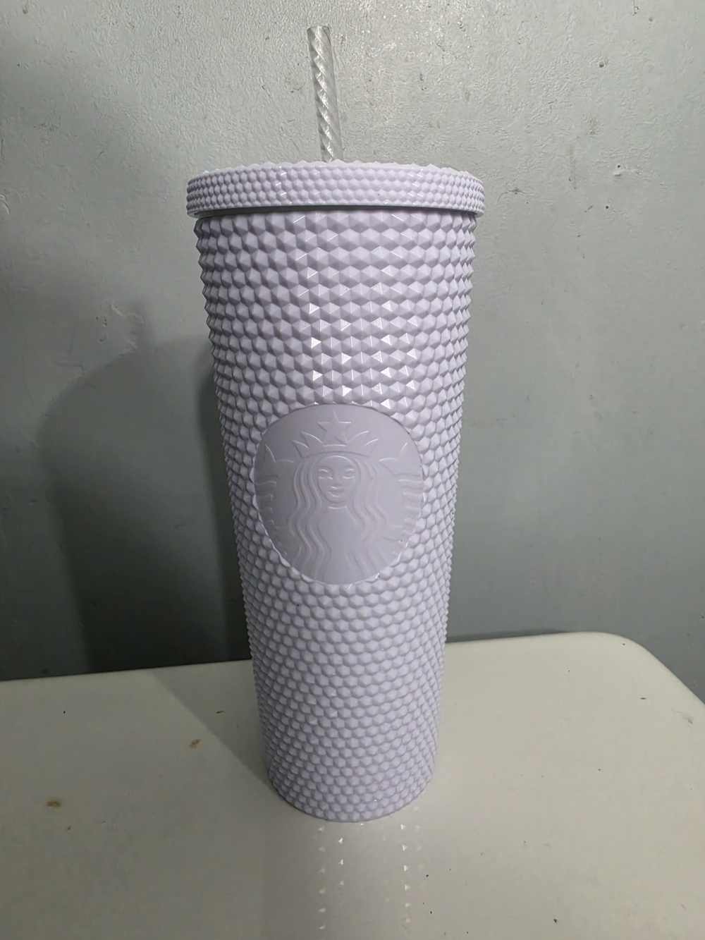 Starbucks Lavender Textured Cold Cup Tumbler with Straw